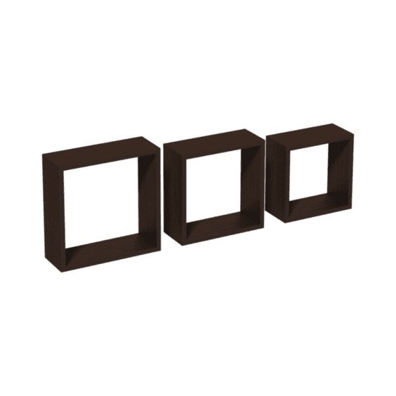 Sada polic WENGE (čtverec)