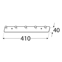 Věšák oděvů (5 x hak)