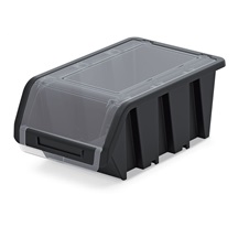Plastový úložný box uzavíratelný TRUCK PLUS 490x298x210 černý