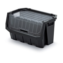 Plastový úložný box uzavíratelný TRUCK MAX PLUS 396x380x282 černý