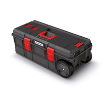 Kufr na nářadí s transp. kolečky X BLOCK PRO černý 795x380x307
