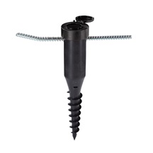 Držák k zahradnímu sušáku s centrujícím mechanizmem