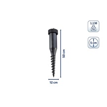 Držák k zahradnímu sušáku s centrujícím mechanizmem