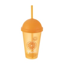 Pohár UH víčko+brčko Fresh orange 0,5 l AKCE