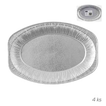 Tác hliník serv. a gril. 33x23 cm 4 ks