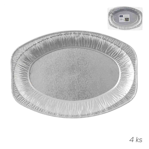 Tác hliník serv. a gril. 33x23 cm 4 ks