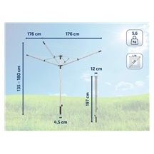 Sušák venkovní na prádlo LinoPush 500