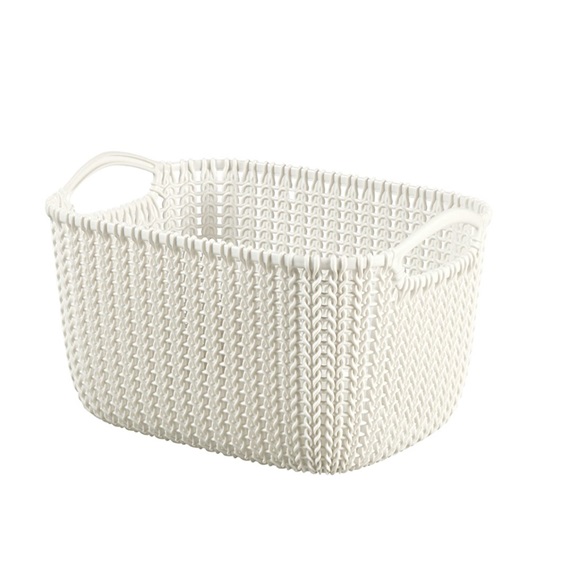 Košík KNIT S 8L krémová