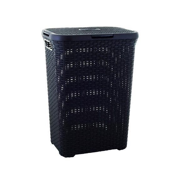 Koš na špinavé prádlo RATTAN 60l - hnědý