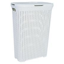 Koš na špinavé prádlo RATTAN 40l - krémový