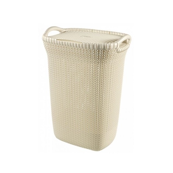 Koš na špinavé prádlo KNIT 57L béžový
