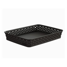 Košíček RATTAN 'Y' STYLE -A4 tm. hnědý