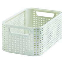 Úložný box RATTAN Style2 S - krémový