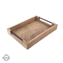 Tác dřevo/kov MANGO 35,5x25,5cm