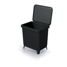 Odpadkový koš SYSTEMA recyklovaný černý. objem 29l