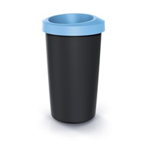 Odpadkový koš COMPACTA R DROP světle modrý. objem 25l