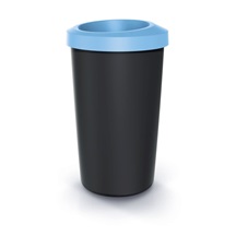 Odpadkový koš COMPACTA R DROP světle modrý. objem 45l