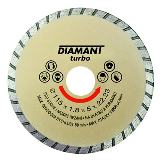 Kotouč diamantový 46-230   turbo DIAMANT