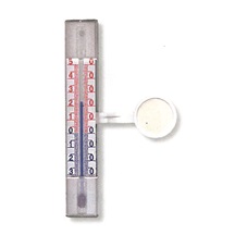 Teploměr okenní plochý 2106 samolepící