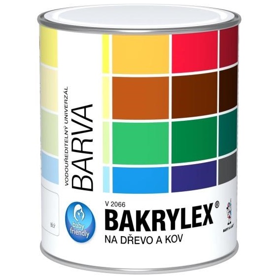 Bakrylex Univerzál lesk V2066 barva na dřevo a kov, 1999 černá, 700 g