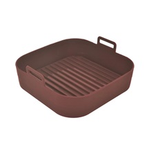 Forma silikon do horkovzdušné fritézy 17,5x17,5 hnědá