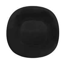 Talíř opál. sklo mělký LUNA black 26x26 cm
