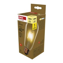Žárovka LED Vintage ST64 / E27 / 4,5 W (40 W) / 420 lm / teplá bílá