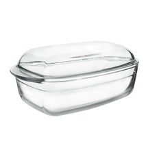 Pekáč borosil. sklo obdélník 32,5x20x13 cm víko