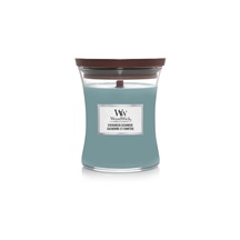 Svíčka Woodwick Evergreen Cashmere váza střední