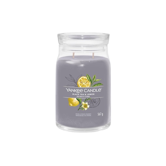 Svíčka YC CANDLE BLACK TEA & LEMON SIGNATURE VELKÝ