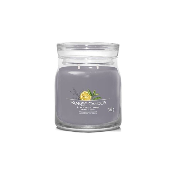Svíčka YC CANDLE BLACK TEA & LEMON SIGNATURE STŘEDNÍ