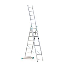 Žebřík trojdílný univerzální 563081 PREMIUM 3x8př/ stupínky