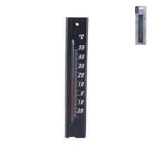Teploměr dřevo univerzální 20 cm černá