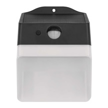 Svítidlo solární LUNIS s pohybovým čidlem, černé, neutrální bílá