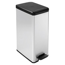 Odpakový koš SLIM BIN 40L - stříbrný