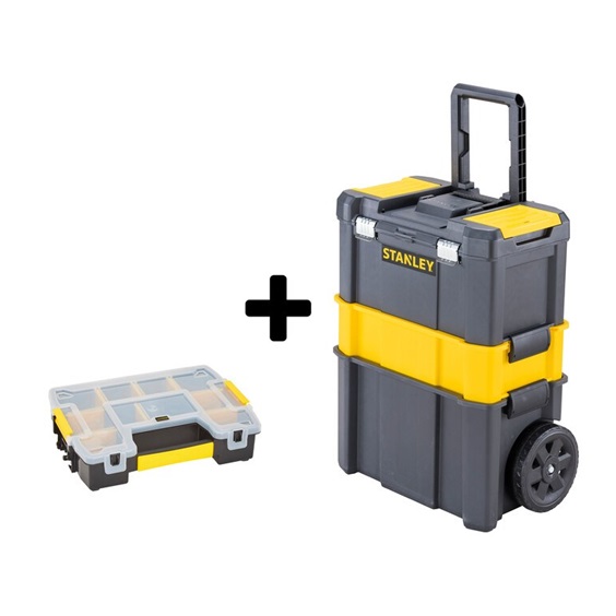 Box pojízdný  na nářadí +organizér STST1-81320