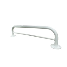 Madlo kovové lakované 70cm/12,5cm  s příčkou bílé