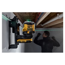 Laser zelený 3x360° DCLE34031D1 18V 1x2,0Ah
