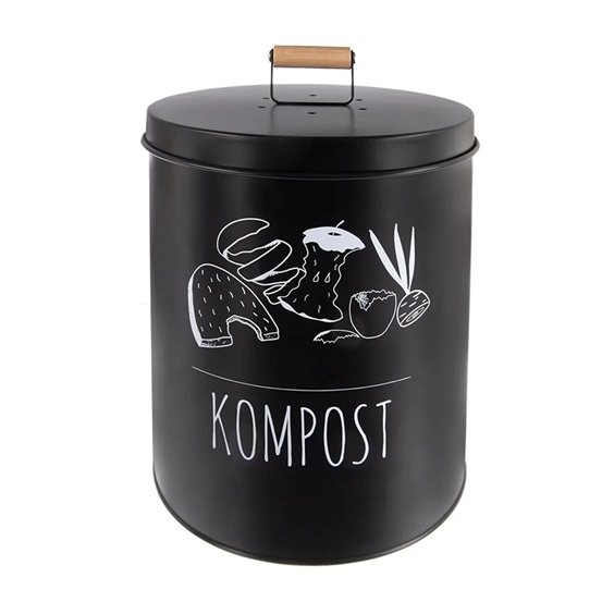 Kompostér plech domácí 8 l BLACK CZ