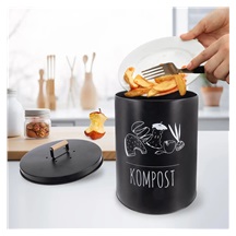 Kompostér plech domácí 8 l BLACK CZ