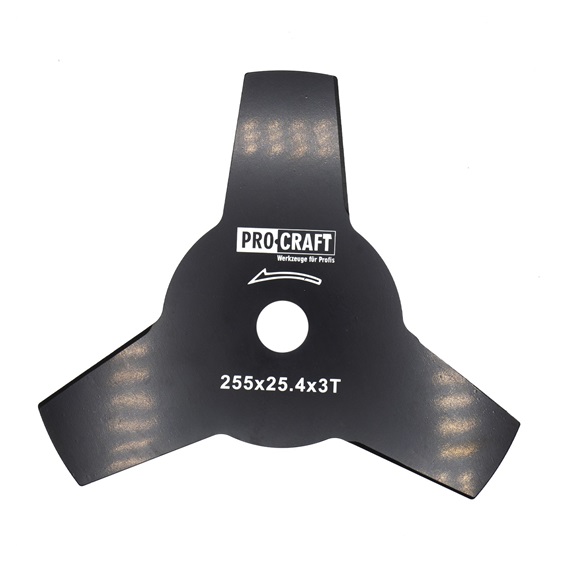 Nůž ke křovinořezu 255x25,4  PROCRAFT H-3T