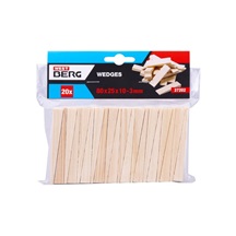 Klínek montážní dřevěný 80x25x10-3mm 20ks 37202