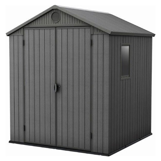 Domek zahradní DARWIN 6x6 šedá rozměr 218 x 189 x 182cm