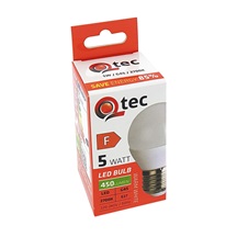 Žárovka Qtec 5W, G45,E27,2700K / 450 lm