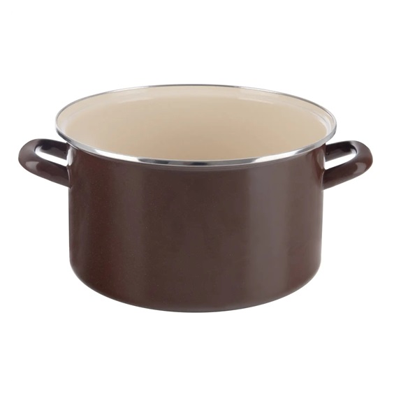 Hrnec smalt BROWN Lem 10 l