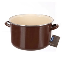 Hrnec smalt BROWN Lem 10 l