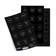 Samolepky na kořenky BLACK mix 36 CZ