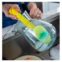 Dish Daddy - houbička na mytí nádobí, s rukojetí a dávkovačem saponátu