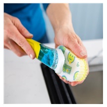 Dish Daddy - houbička na mytí nádobí, s rukojetí a dávkovačem saponátu