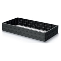 Vyvýšený záhon BASE WOODY ECO WOOD 149,2 cm - barva: antracit